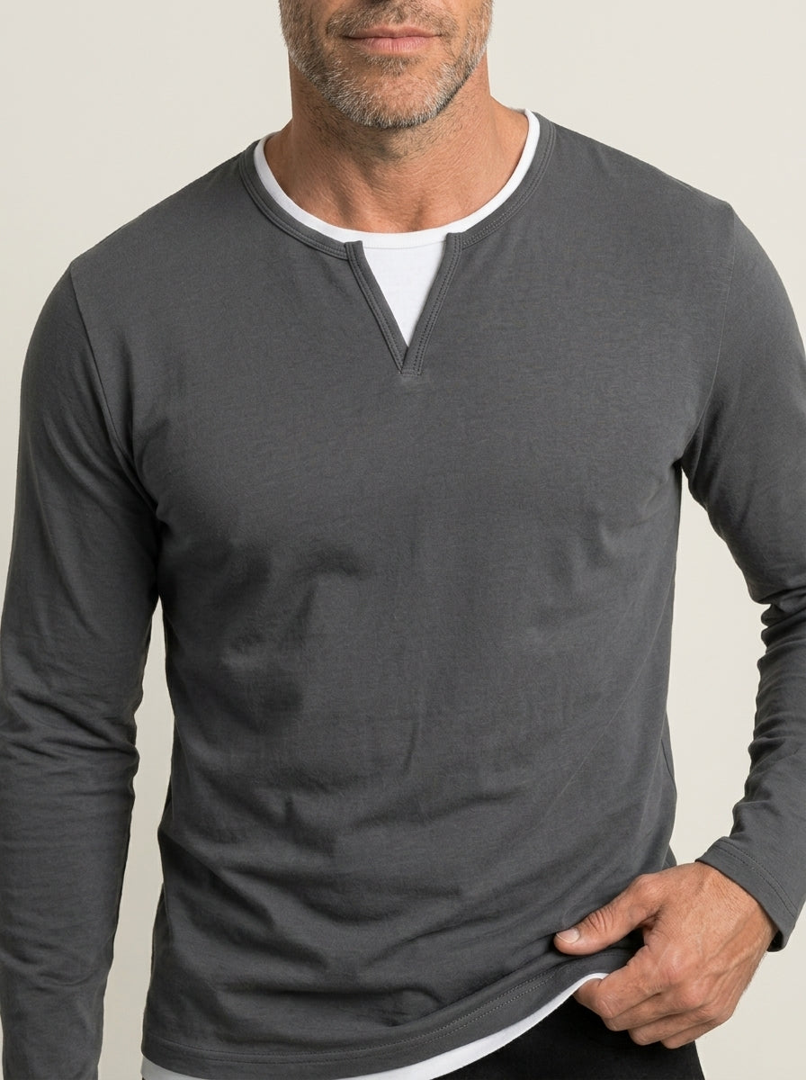 Martino - Maglia Premium a Maniche Lunghe da uomo | Aurella Milano