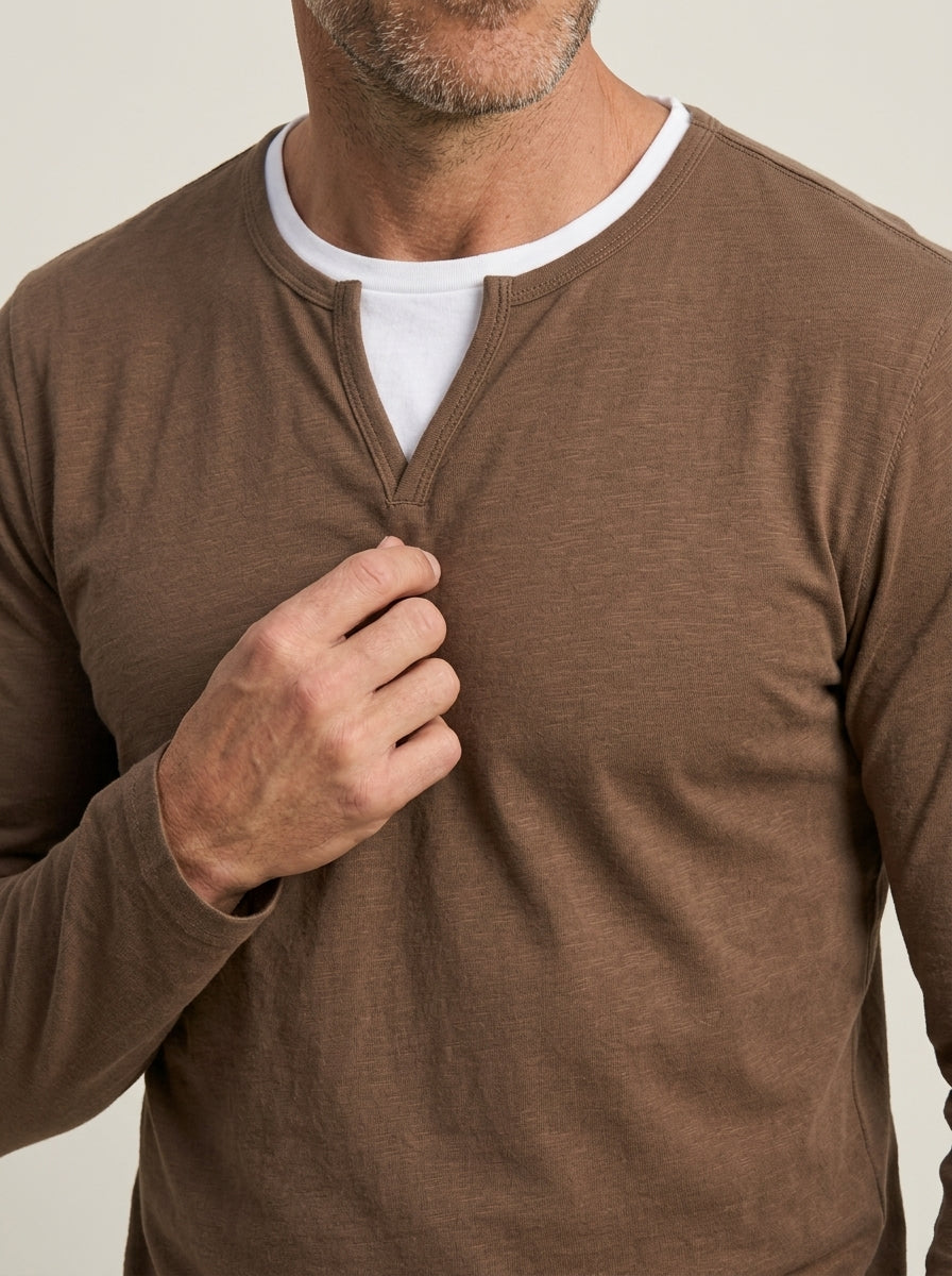 Martino - Maglia Premium a Maniche Lunghe da uomo | Aurella Milano
