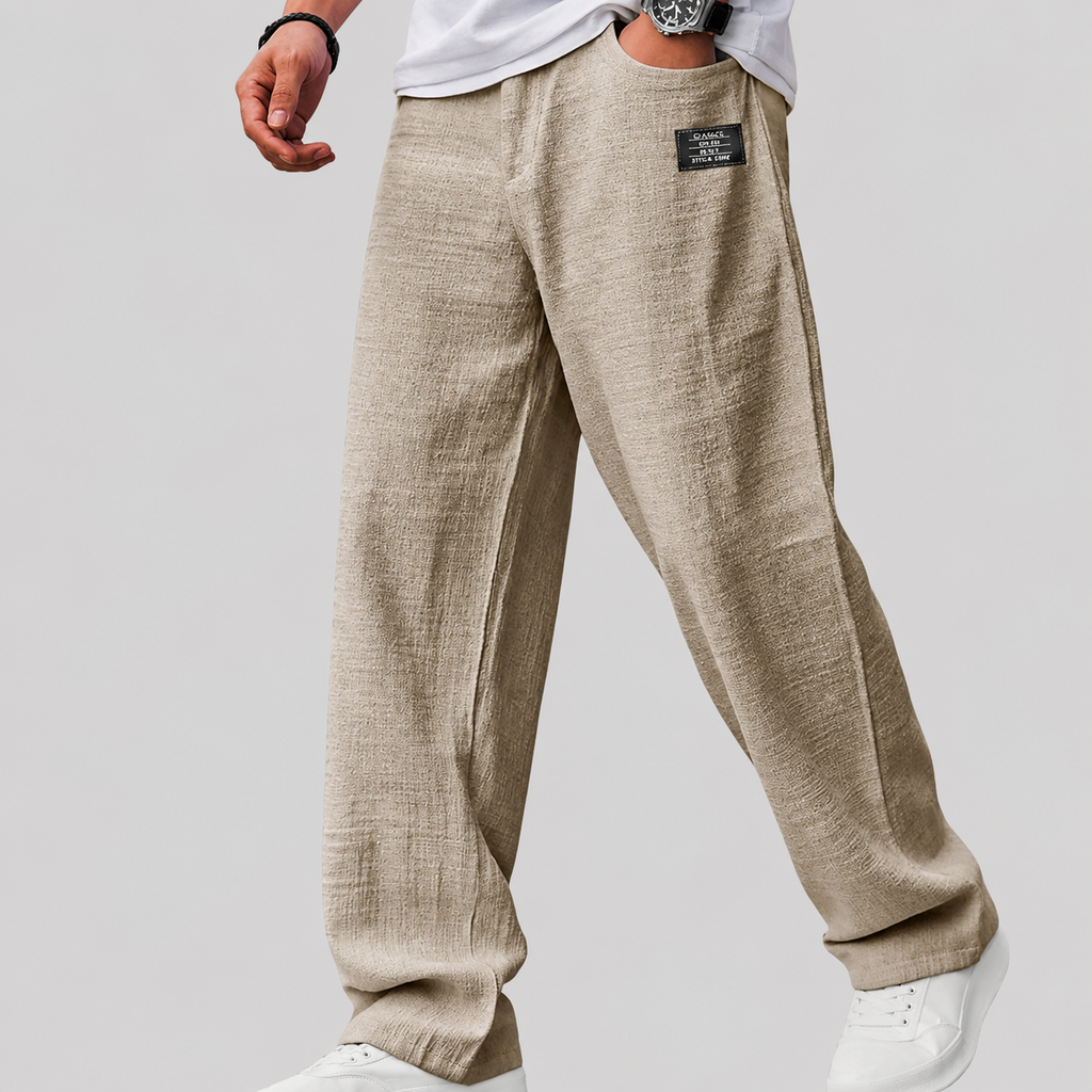 Hugo – Pantaloni in Lino dalla Vestibilità Rilassata