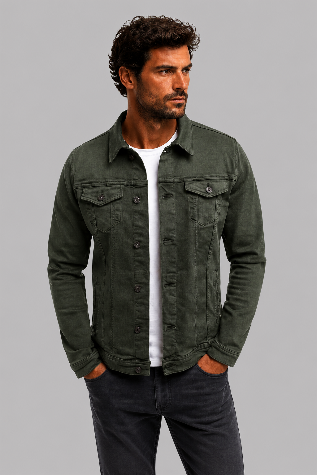 Tommaso | Giacca Trucker con Bottoni