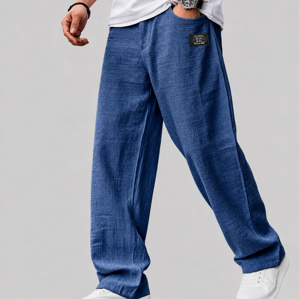 Hugo – Pantaloni in Lino dalla Vestibilità Rilassata