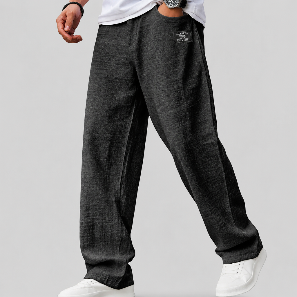 Hugo – Pantaloni in Lino dalla Vestibilità Rilassata