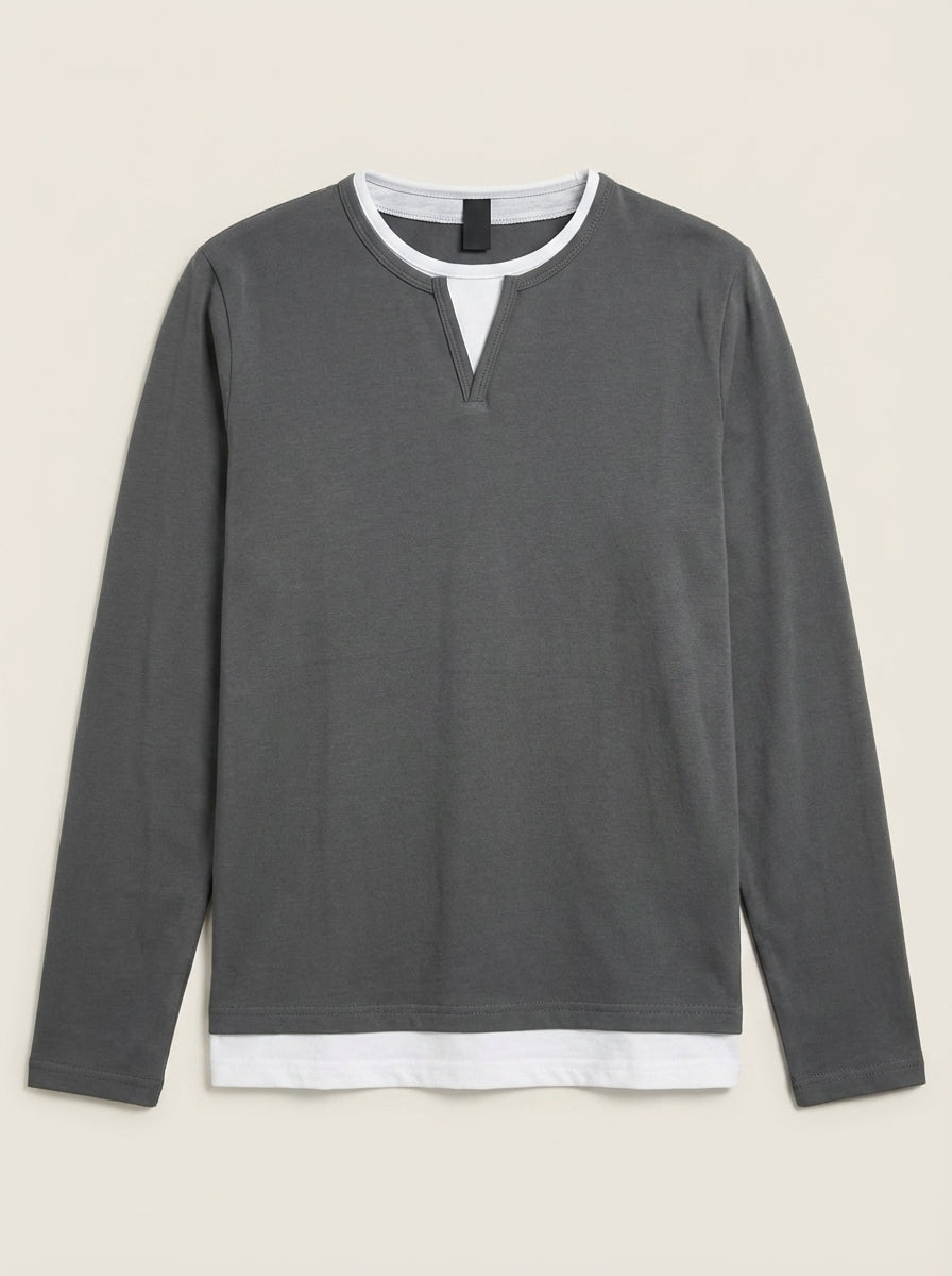Martino - Maglia Premium a Maniche Lunghe da uomo | Aurella Milano