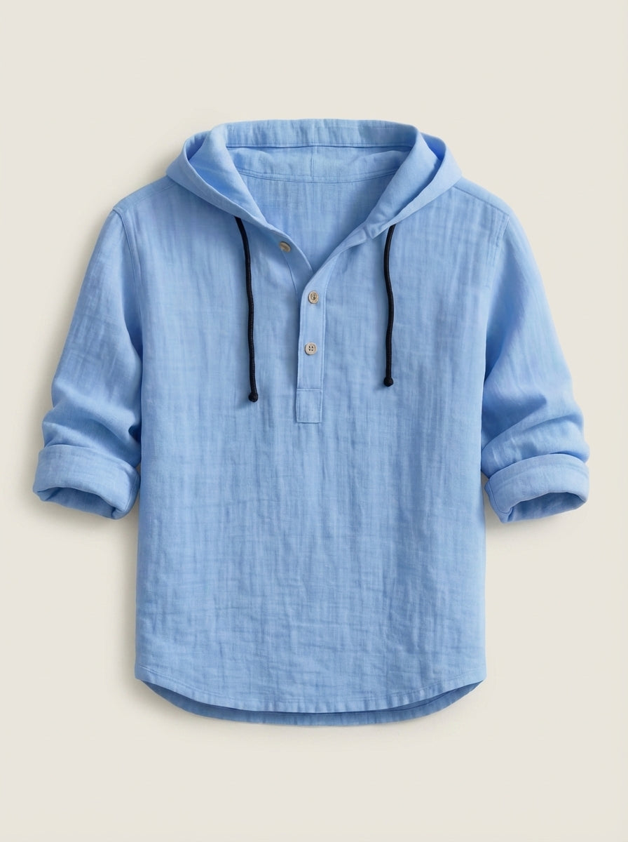 Dario - Camicia Premium con Cappuccio da uomo | Aurella Milano