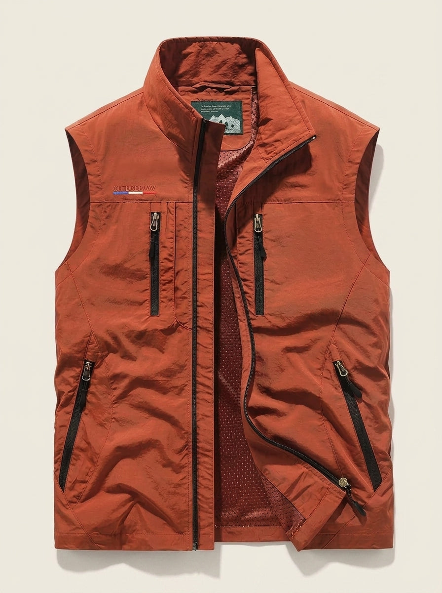 Vincenzo - Gilet Tecnico Traspirante Multitasche da uomo | Aurella Milano