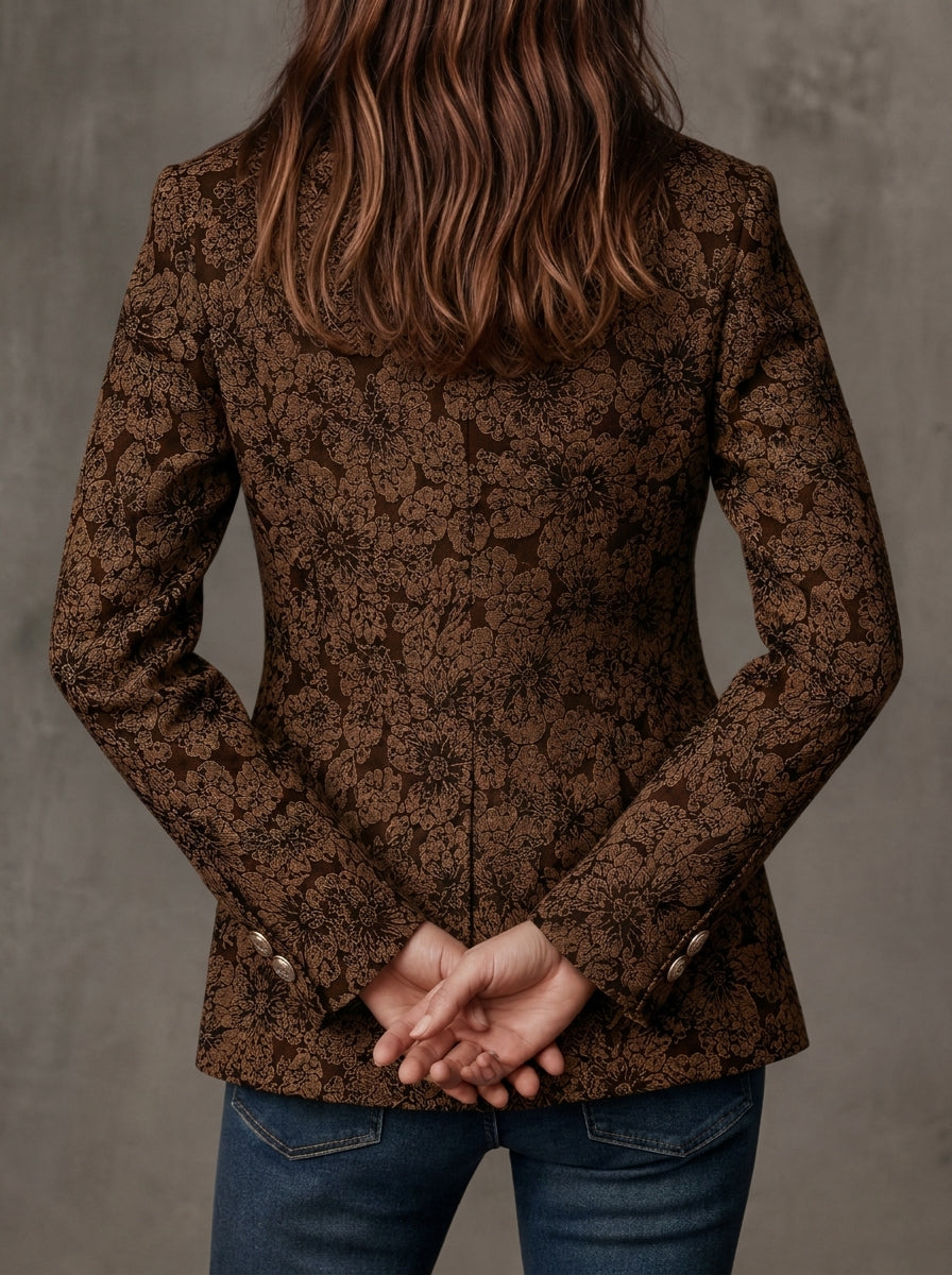 Antonia – Blazer Jacquard con Motivo Paisley