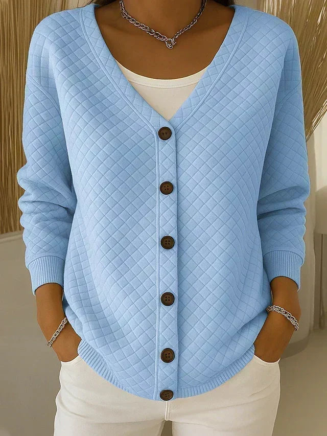 Gilet in maglia trapuntato a rombi