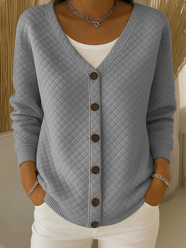 Gilet in maglia trapuntato a rombi
