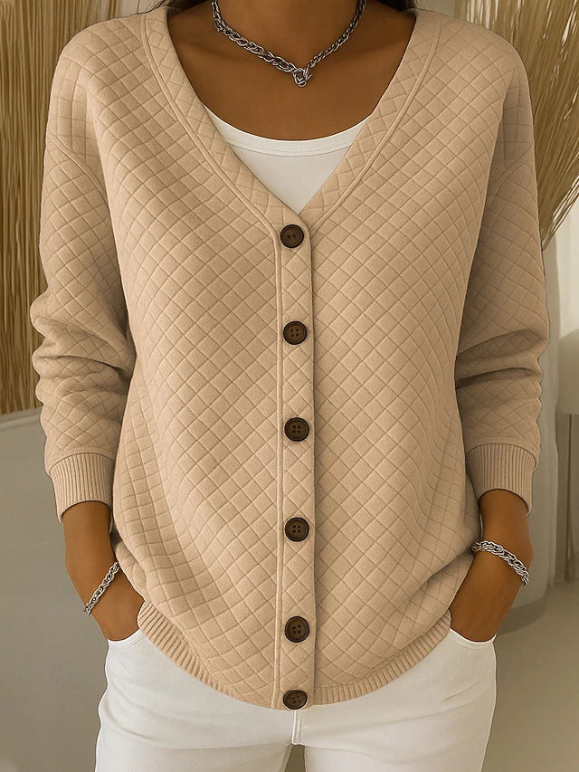 Gilet in maglia trapuntato a rombi