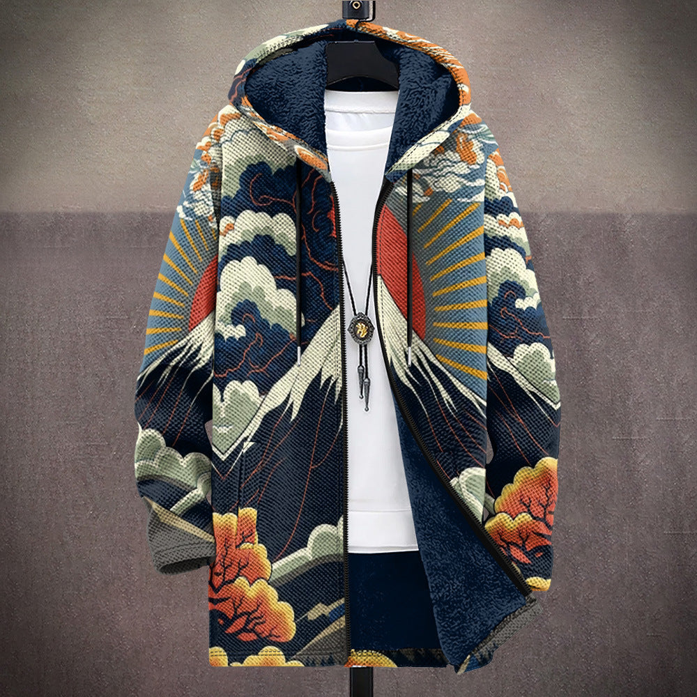 Ezio | Cardigan Artistico con Cappuccio