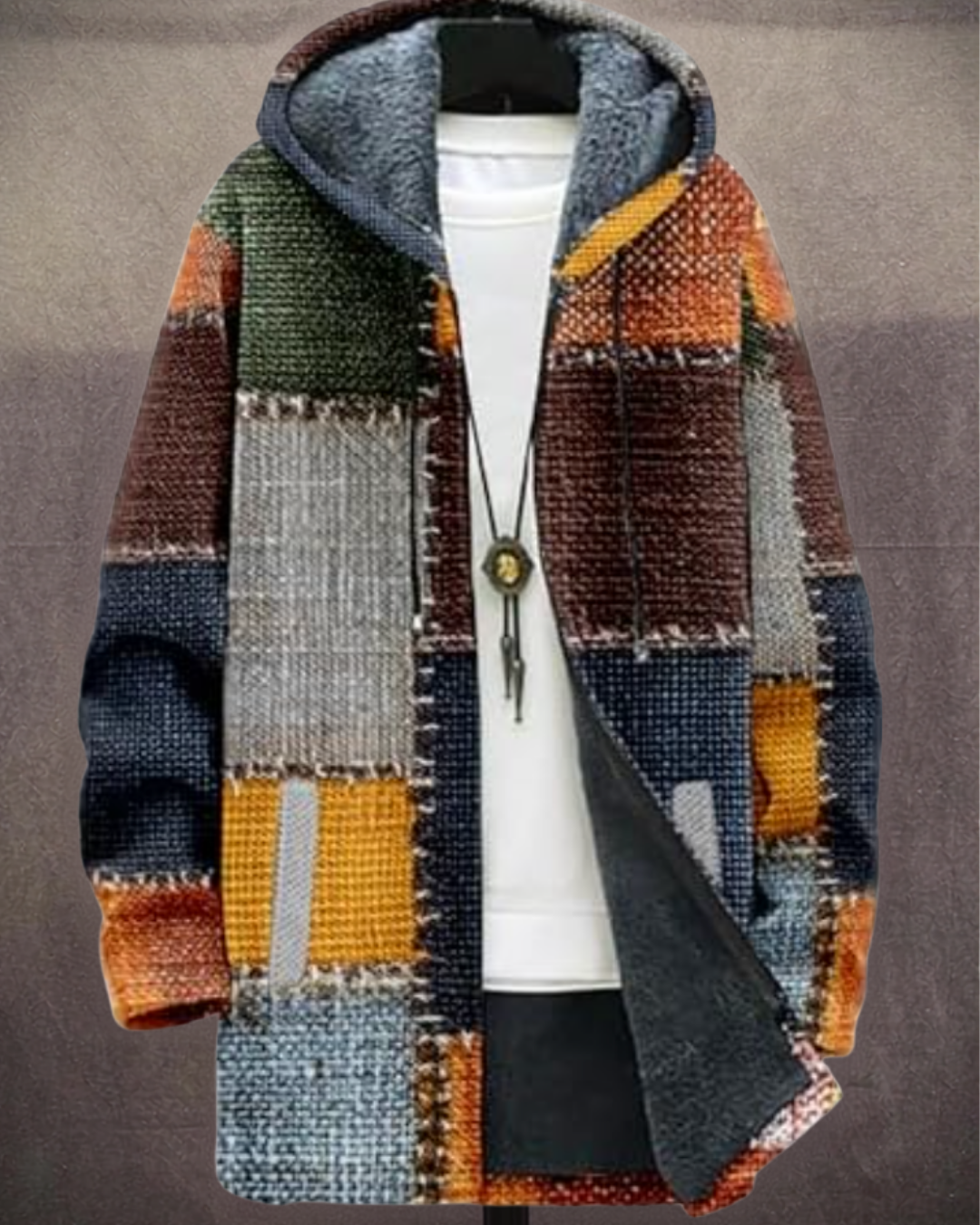 Paolo - Cappotto Artistico con Cappuccio | Aurella Milano