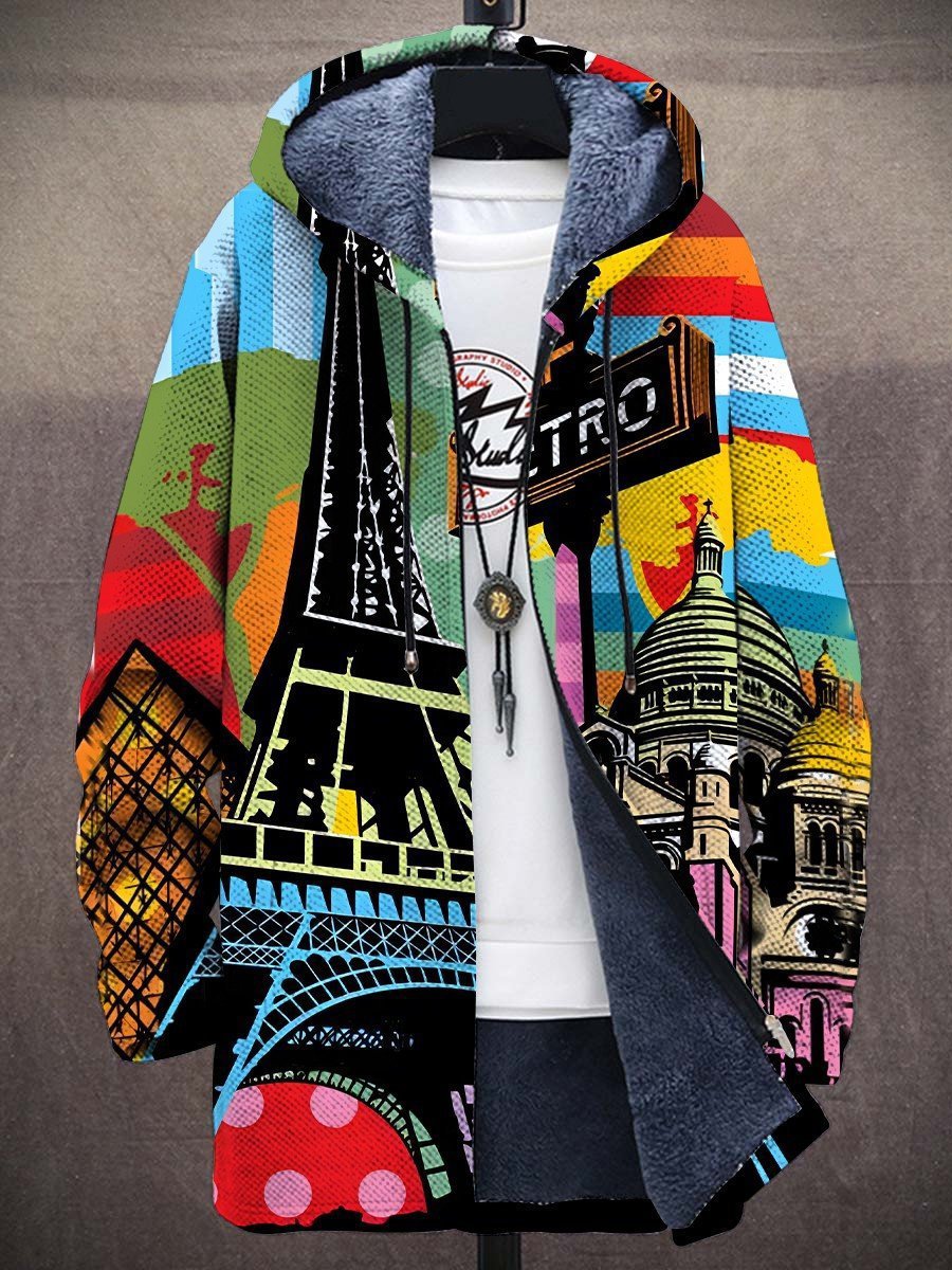 Emilio | Giacca Artistica con Cappuccio e Zip
