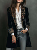 Marta – Blazer Slim con Motivo Barocco