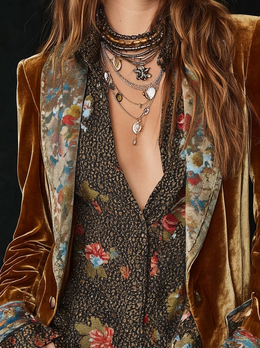 Marcella – Blazer Patchwork Floreale Vintage