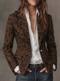 Antonia – Blazer Jacquard con Motivo Paisley