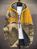 Marta | Cardigan con Cappuccio e Stampa Artistica