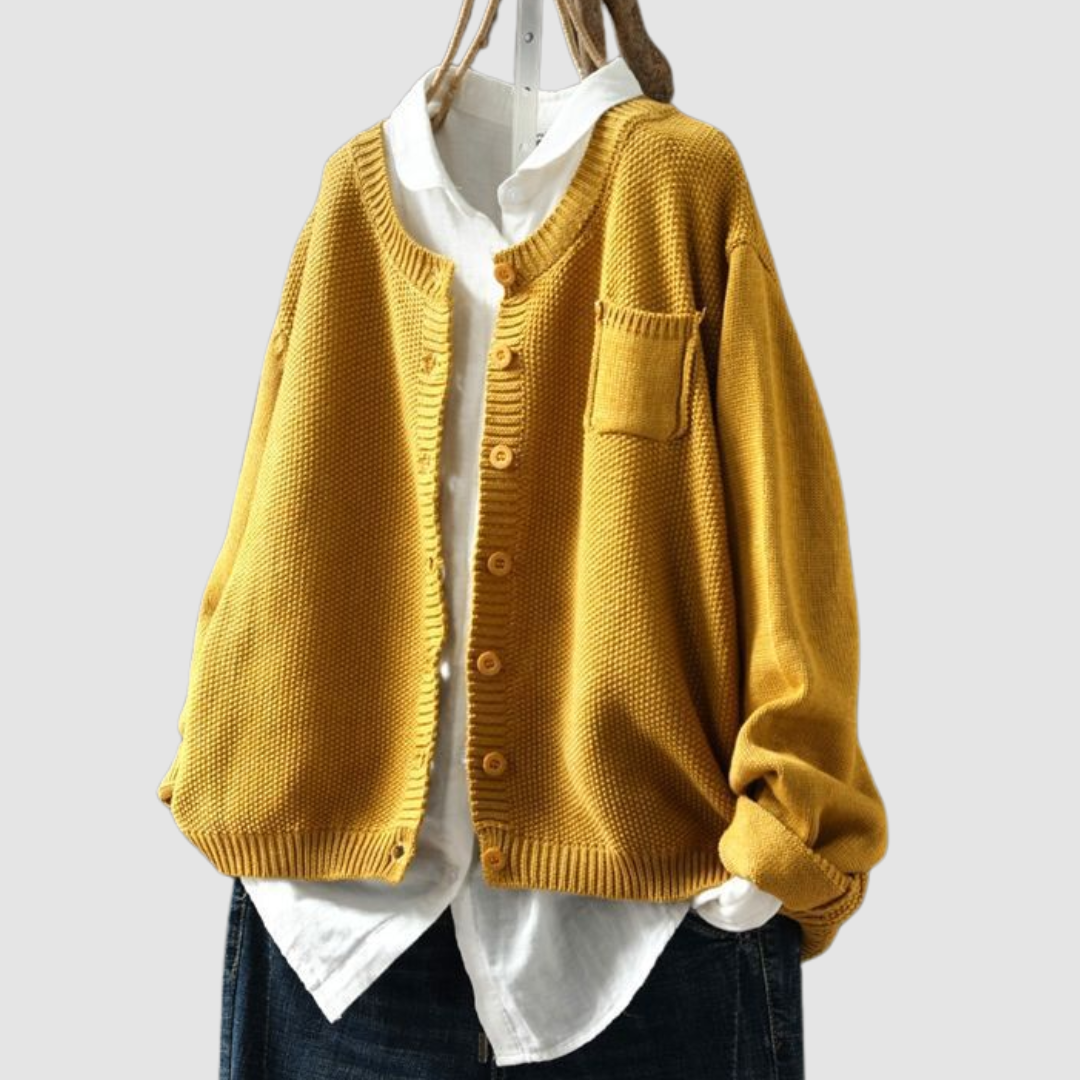 Lavinia | Cardigan Morbido con Bottoni - Aurella Milano