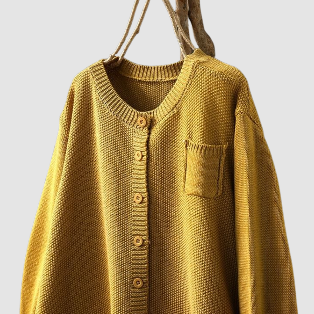 Lavinia | Cardigan Morbido con Bottoni - Aurella Milano