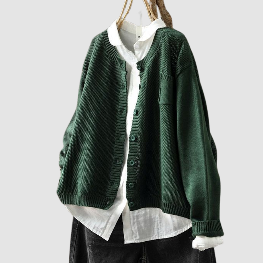 Lavinia | Cardigan Morbido con Bottoni - Aurella Milano