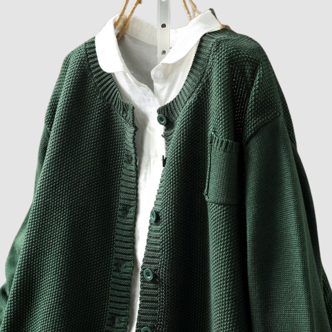 Lavinia | Cardigan Morbido con Bottoni - Aurella Milano