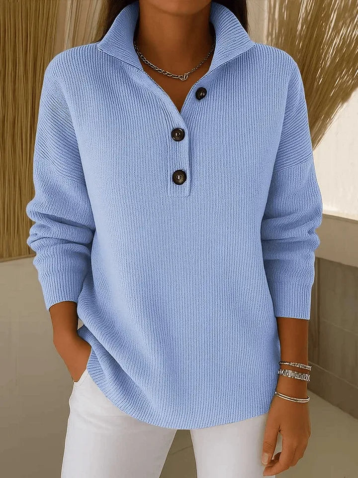Maglia con collo polo e scollo a V
