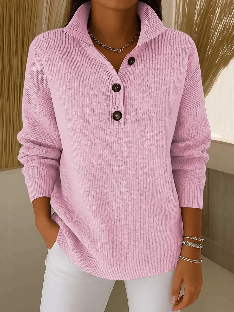 Maglia con collo polo e scollo a V