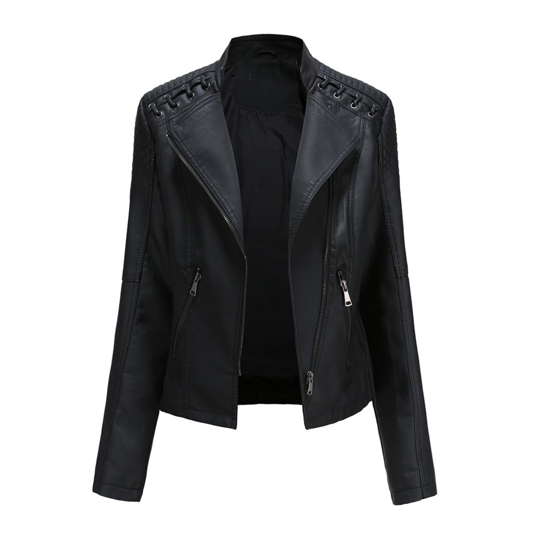 Margot | Giacca Biker con Zip Asimmetrica - Aurella Milano