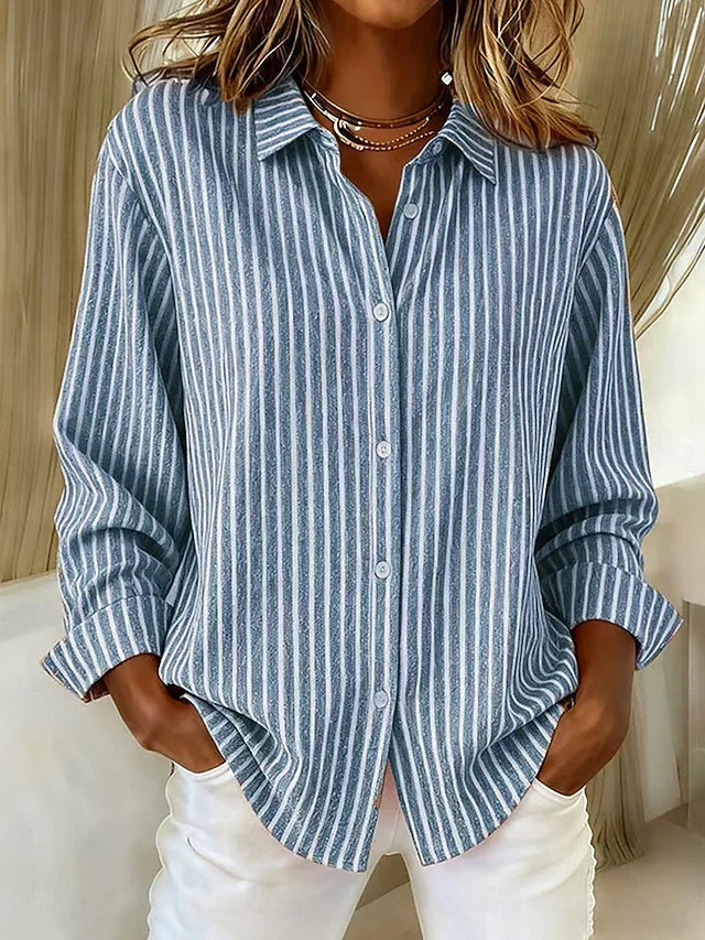 Camicia a righe verticali