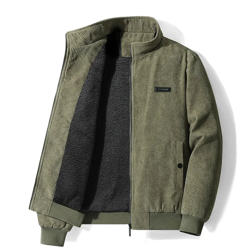 Andrea – Giacca in Velluto con Interno in Sherpa