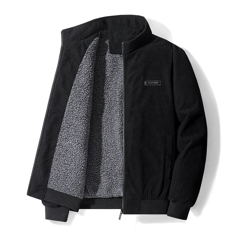 Andrea – Giacca in Velluto con Interno in Sherpa