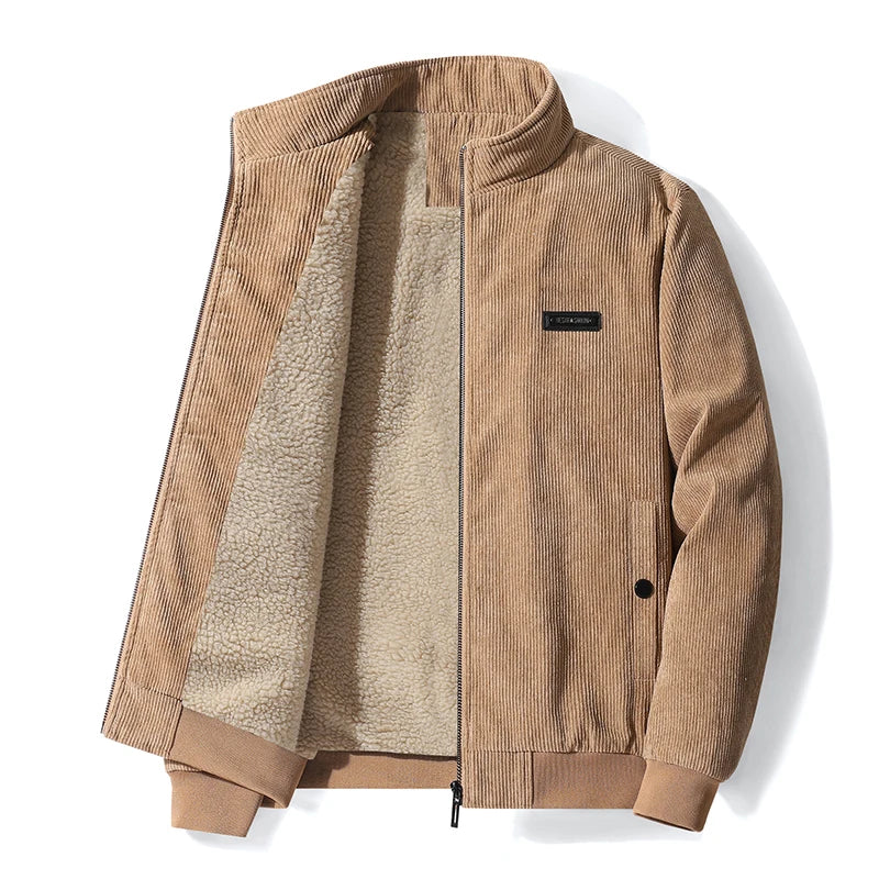 Andrea – Giacca in Velluto con Interno in Sherpa