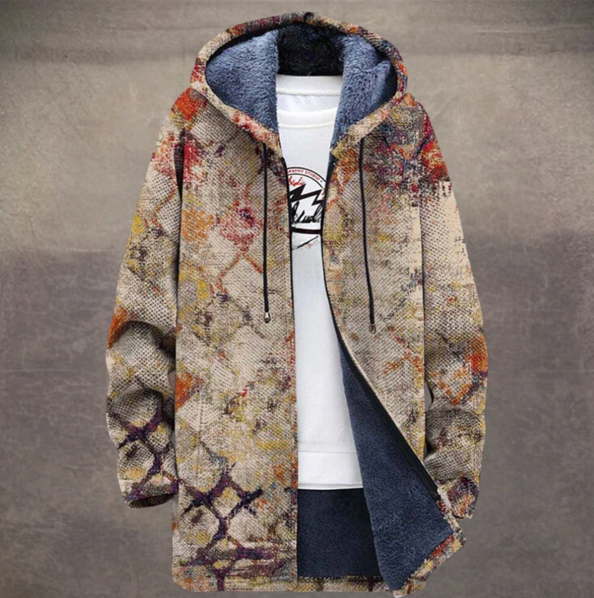 Giovanni - Cappotto Artistico con Cappuccio | Aurella Milano