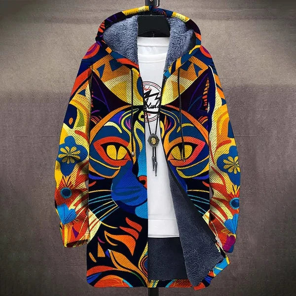 Gregorio | Cardigan Artistico con Cappuccio