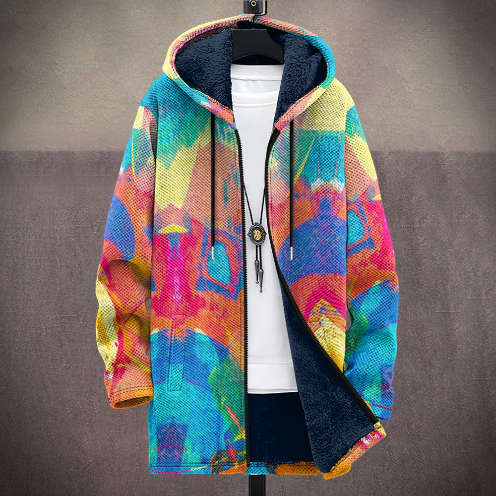 Rolando | Cardigan Artistico con Cappuccio