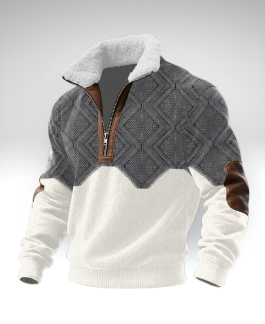 Ruben – Maglione con Interno in Sherpa e Zip
