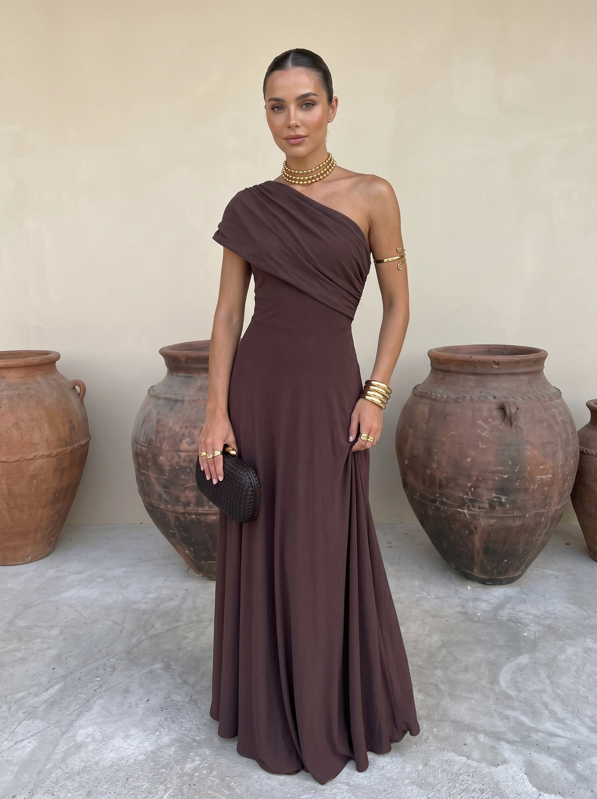 Abito femminile Marrone | Aurella Milano