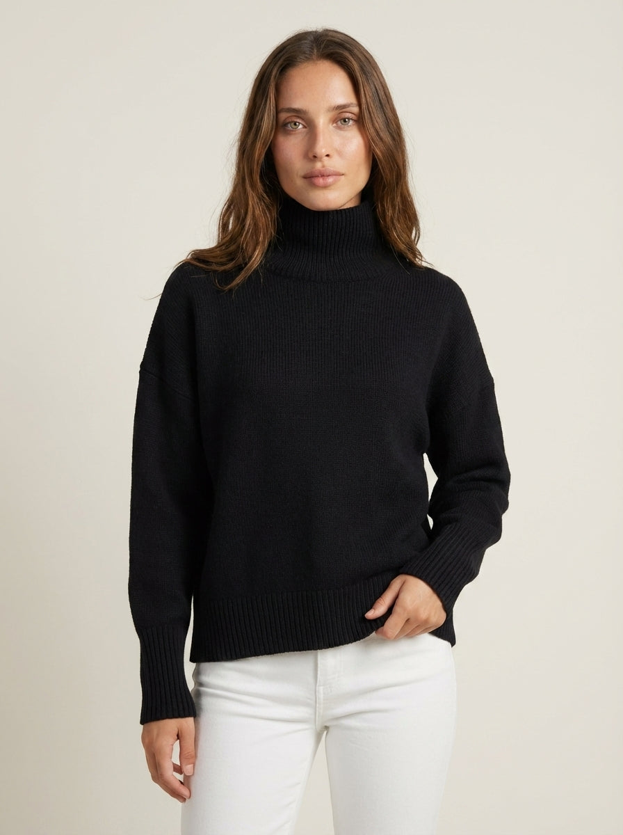 Agata - Maglione Dolcevita in Maglia | Aurella Milano