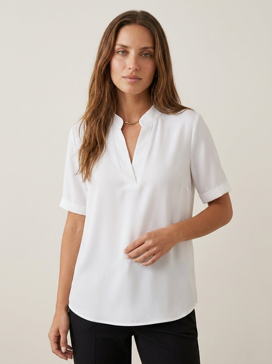 Rachele - Blusa Elegante con Scollo a V | Aurella Milano