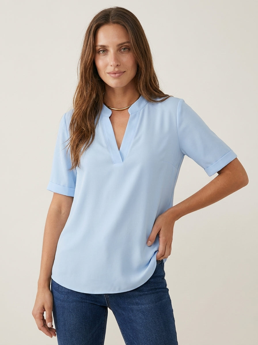 Rachele - Blusa Elegante con Scollo a V | Aurella Milano