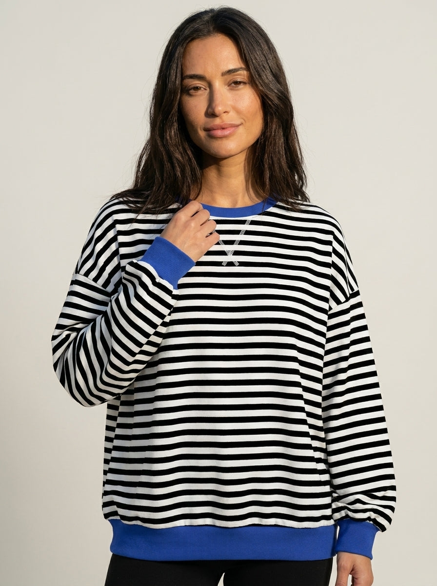 Isabella - Maglia a Righe a Maniche Lunghe | Aurella Milano