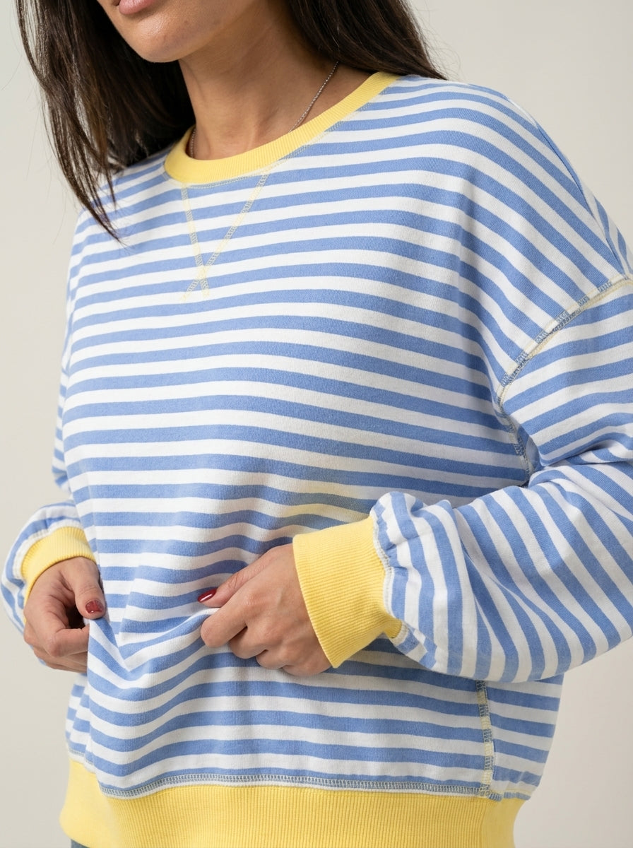 Isabella - Maglia a Righe a Maniche Lunghe | Aurella Milano