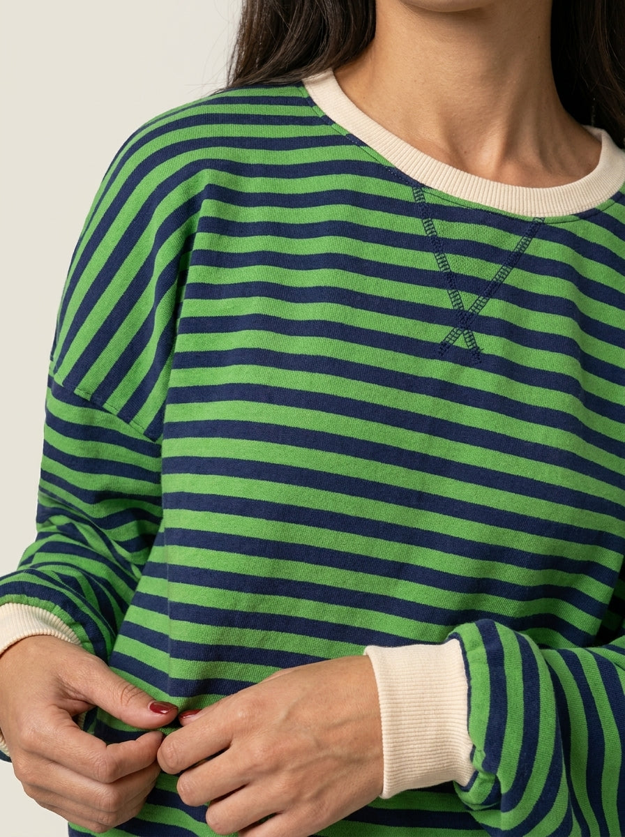 Isabella - Maglia a Righe a Maniche Lunghe | Aurella Milano
