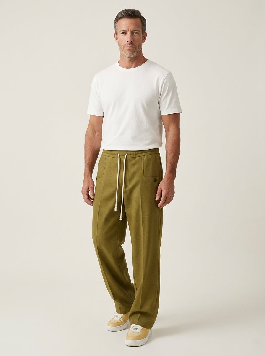 Marco - Pantaloni Eleganti con Coulisse da uomo | Aurella Milano