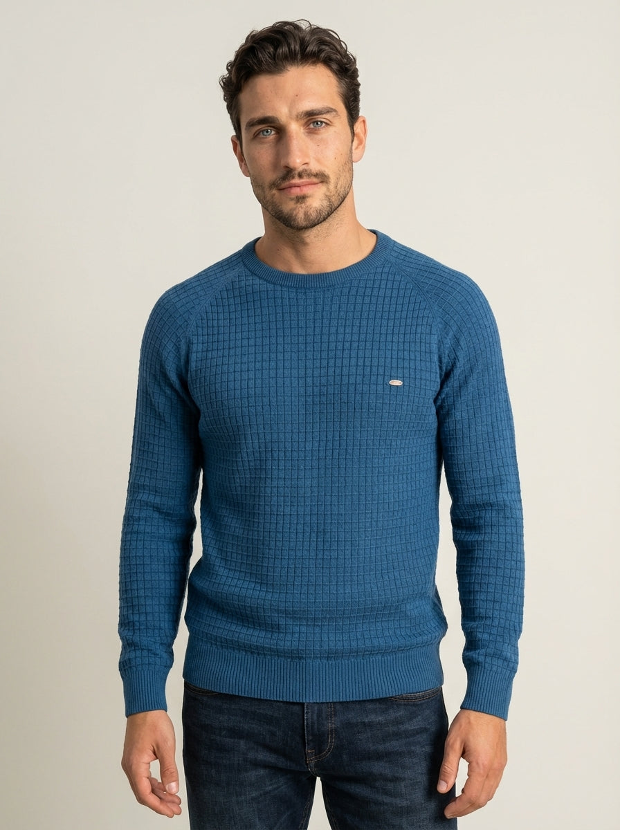 Gabriele - Maglione Elegante a Quadri da uomo | Aurella Milano