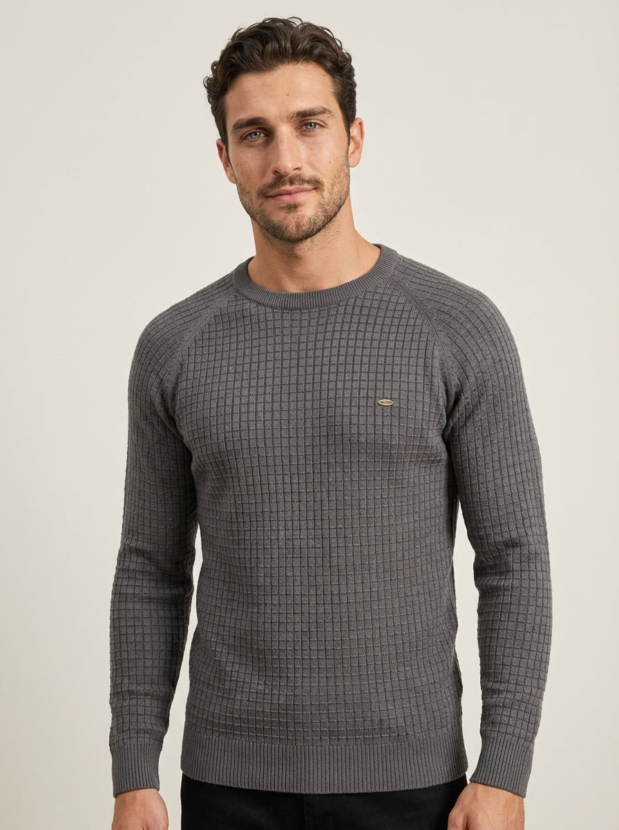 Gabriele - Maglione Elegante a Quadri da uomo | Aurella Milano
