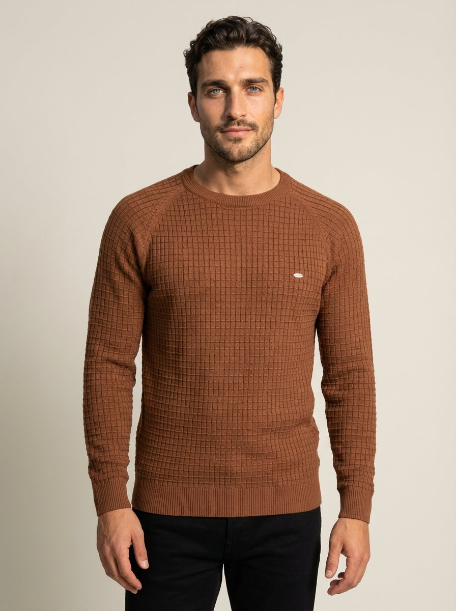 Gabriele - Maglione Elegante a Quadri da uomo | Aurella Milano