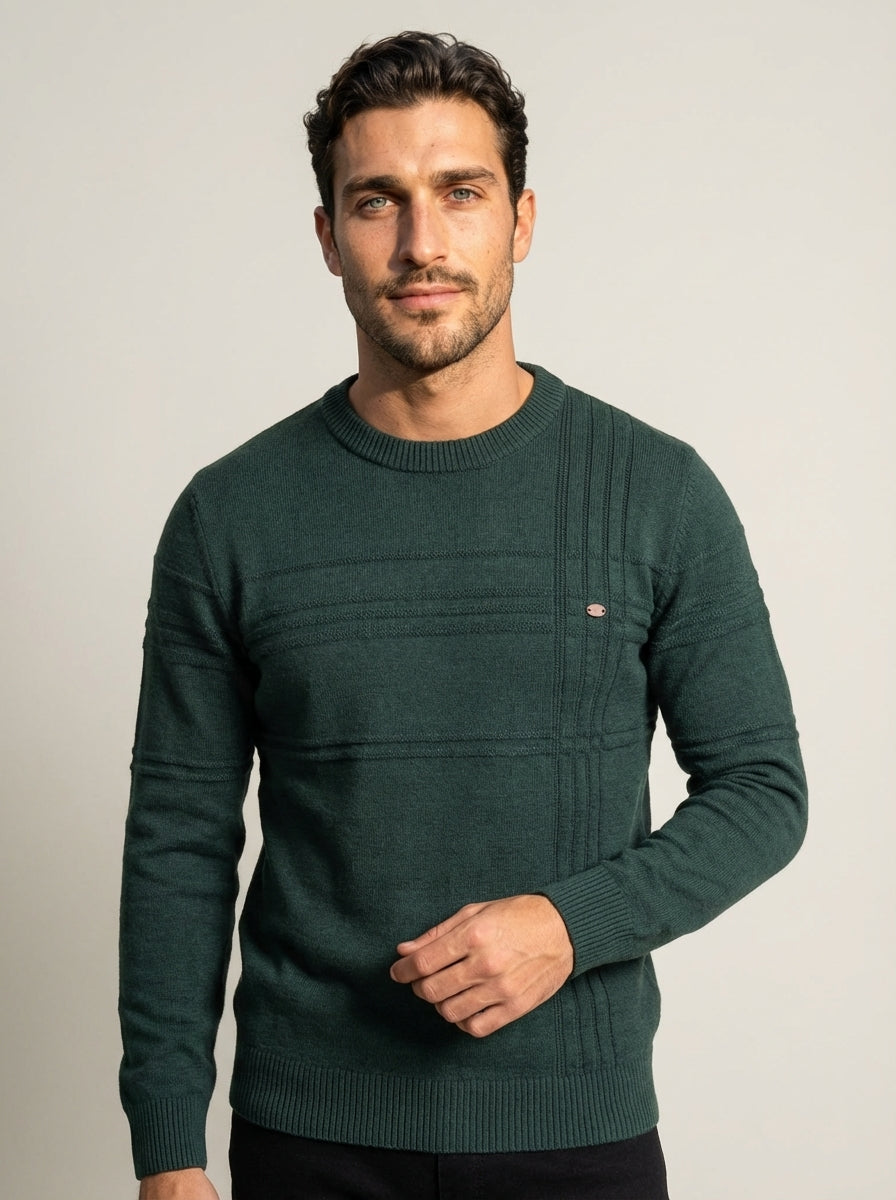 Massimo - Maglione Elegante a Quadri da uomo | Aurella Milano
