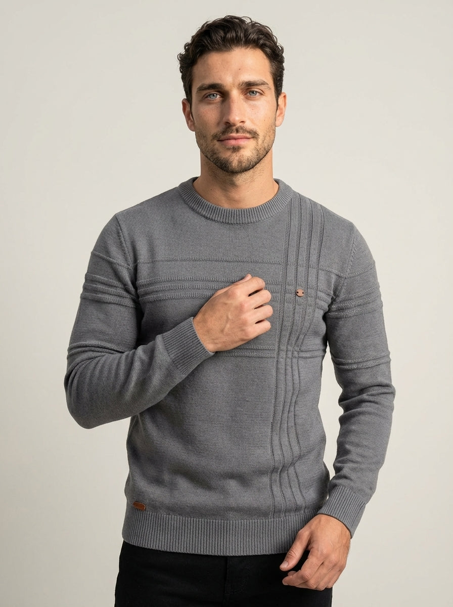 Massimo - Maglione Elegante a Quadri da uomo | Aurella Milano