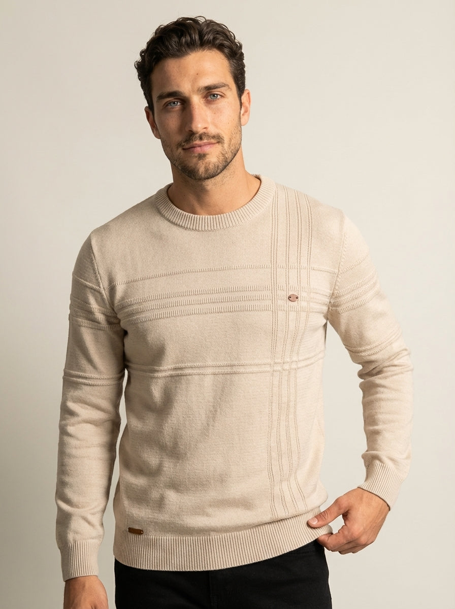 Massimo - Maglione Elegante a Quadri da uomo | Aurella Milano