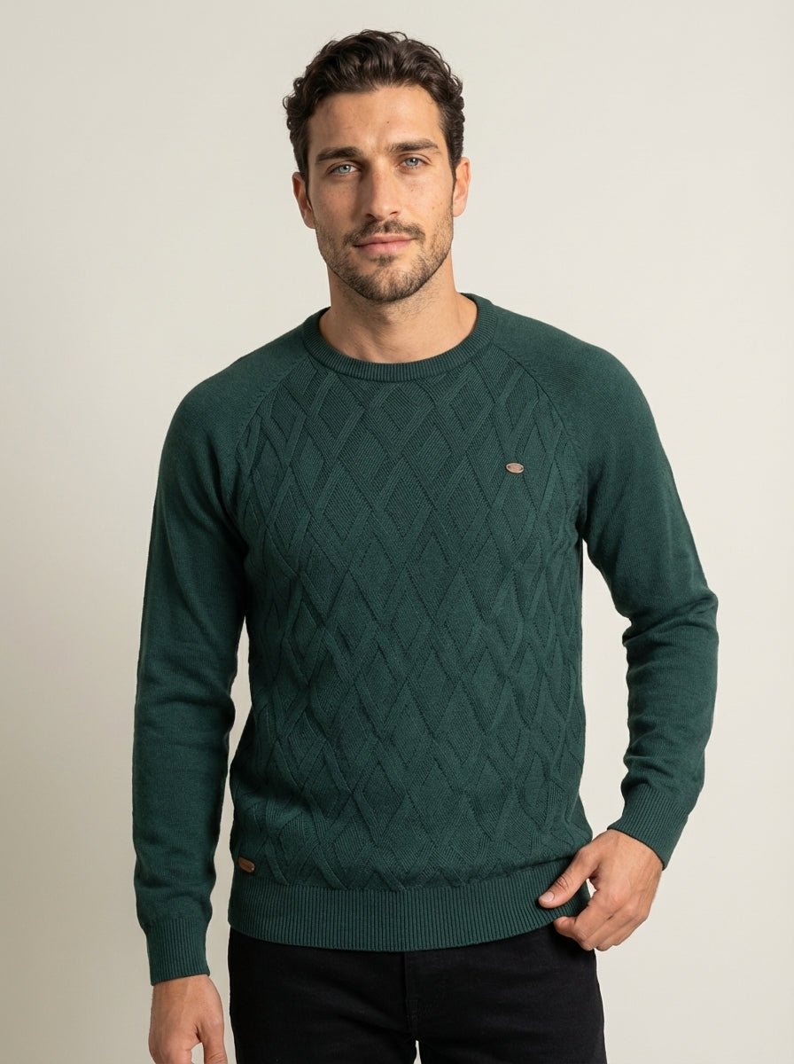 Nico - Maglione Elegante a Rombi da uomo | Aurella Milano